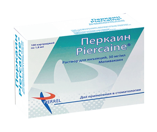 Мепивакаин Piercaine без адреналина — карпульный анестетик